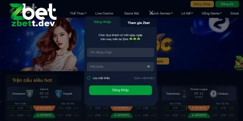 Đăng Ký ZBet đa dạng các trò chơi khác nhau